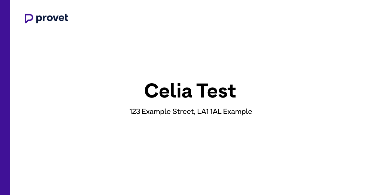 Celia Test, Example | Book a time